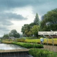 [�ز�] 40����԰ʪ�ع㳡����Ч��ͼpsd�ֲ��ļ�